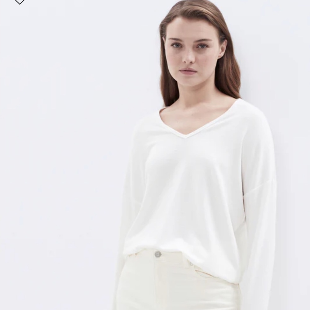 Michael Stars Cream Long Sleeve Tee